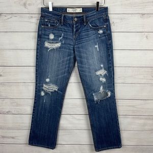 Abercrombie Destroyed & Cropped Jeans 25